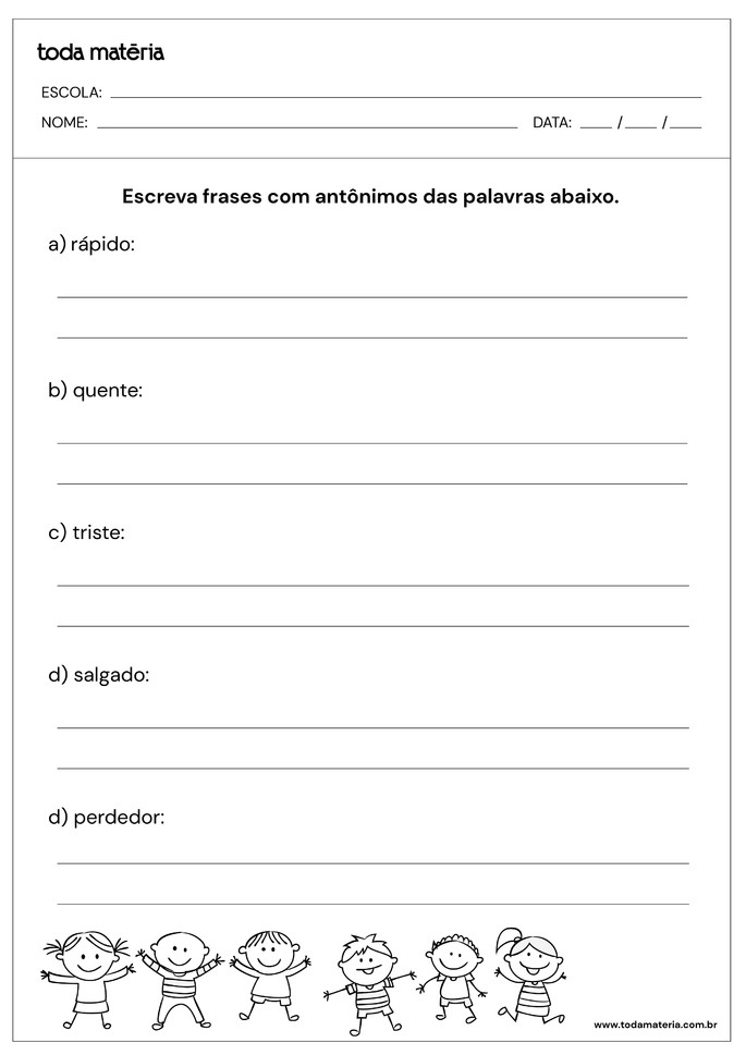 Sinônimos e antônimos - Língua Portuguesa Enem
